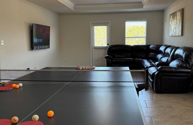 1 story 3 Bedroom 2 Bath all King Beds and ping pong