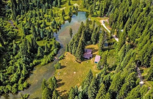 1920 Montana Quiet Log Cabin! Creek, fire pit, 10 ac. of wilderness/ Swan Valley
