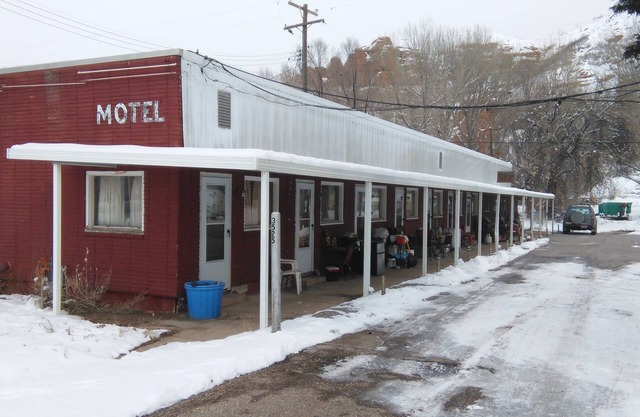 1960's "Modern" era Motel. Historic Echo City, Utah