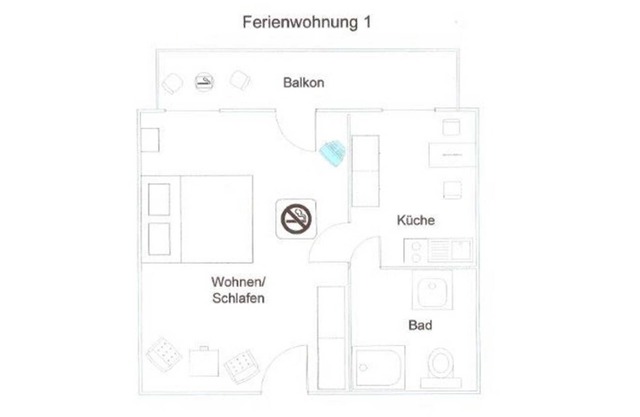 1. Ferienwohnung - Villa Fanny