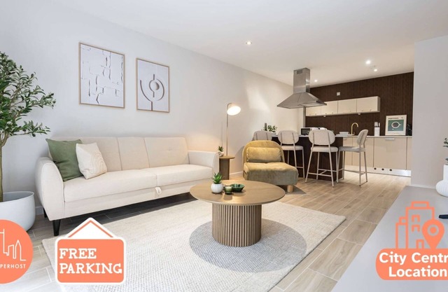 2 Bed Central Flat, Free Parking By City SuperHost