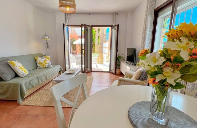 2 bed ground floor garden apartment in the beautiful village of Frigiliana