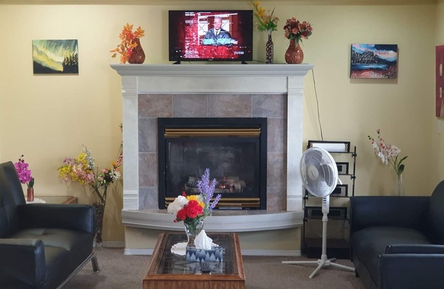 2 Bedroom, one Bath, furnished suite, ideal for couples, small family & Singles
