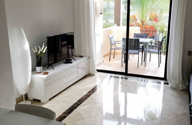 2 Bedroom Penthouse Apartment with communal pool.
