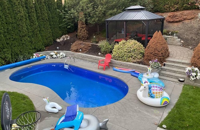 2 bedroom suite with access to heated salt water pool in the backyard oasis