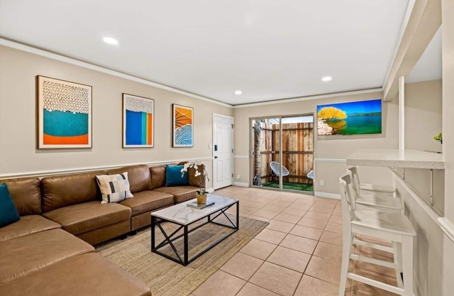 2 bedroom with bunk room and private yard for pets