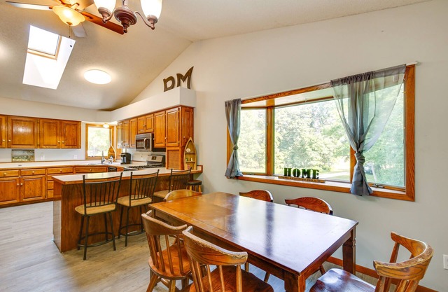 2 Mi to Cedar Lake: Quiet Home w/ Fire Pit + Deck