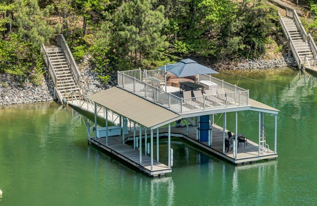 2 story dock | hot tub | pets ok | game room