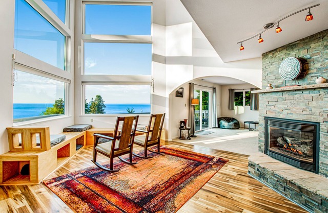 2-Story Family-Friendly Home w/Water Views, Deck, Gas Fireplace, & Washer/Dryer