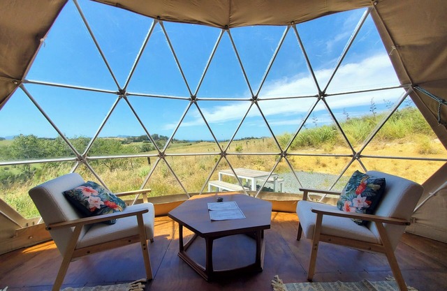 2 Waipu Eco Off-grid Luxury Glamping Seaview Geodesic Dome