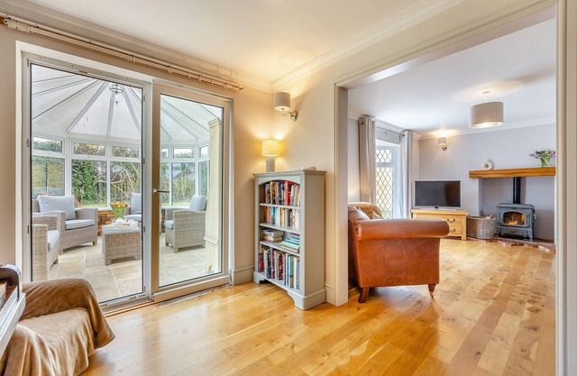 A superb bungalow in a quiet village location only 10 minutes’ drive to the coast.