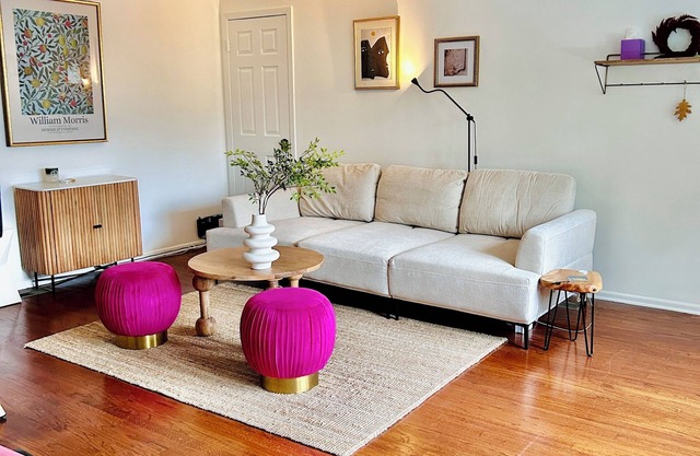 3-bedroom apartment in charming South Orange Village with WiFi