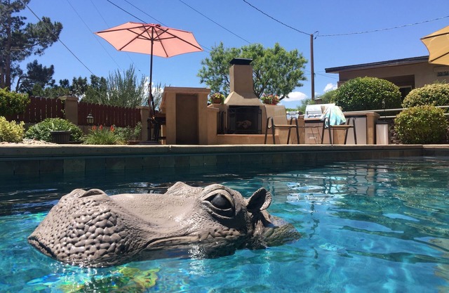 3 BR 2 BA Guest House with heated pool, hot tub, outdoor kitchen & putting range