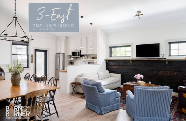 3-East: Luxe 3BR in Downtown Nashville, IN w/ Rooftop Patio