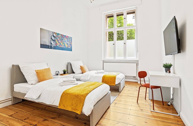 3 Zimmer Apartment,6 Betten unweit Hauptbhf,inkl Parkplatz &WiFi, Wäschetrockner