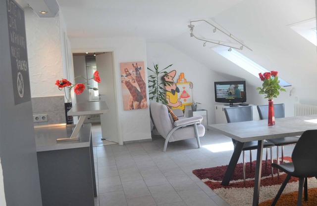 3-Raum-Ferienwohnung Bechinger, Dusche/WC, 54 qm, DG - Haus Bechinger