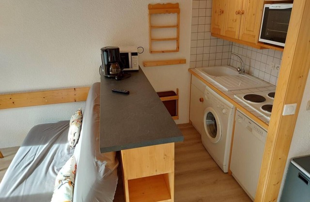 150m del centro estación, 4.o piso, vista valle, tv, local para esquís, 65m², Les Arcs