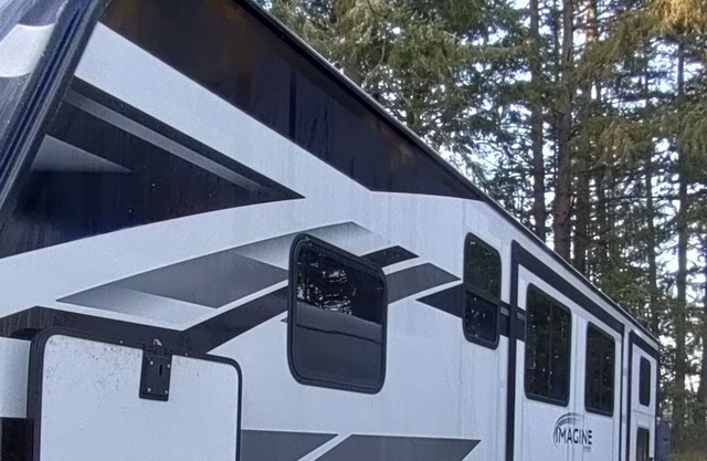 37ft Travel Trailer that can go where you go and can fit the whole family.