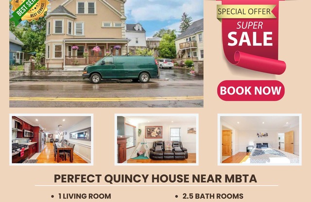 383 - 3BR - Quincy Chic House near Marina Bay