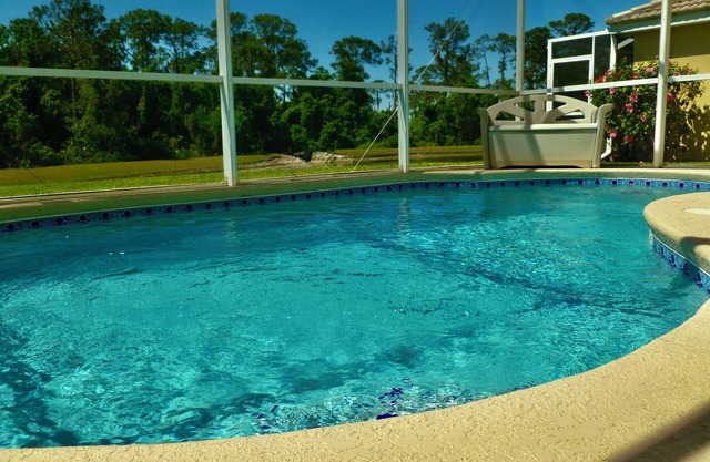 4 bed/3 bath house with private pool overlooking a lake and nature preserve.