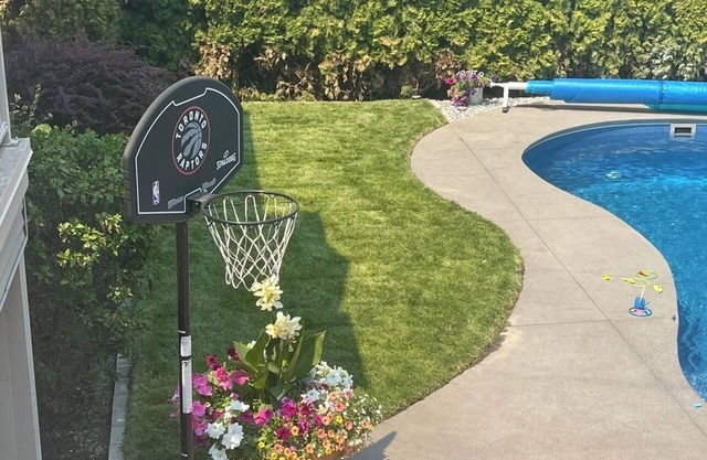 4 Bedroom's with private backyard oasis and heated pool