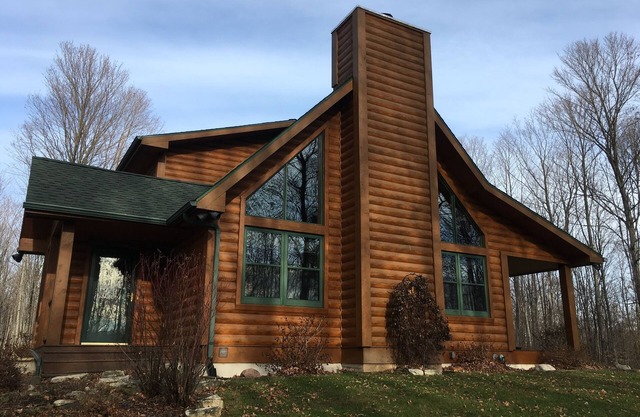 Schöner Ort! Egg Harbor Log Cabin - 40 Hektar mit Wanderwegen