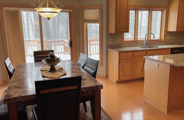 5 Bed/ 4 Bath 2.9 Miles to Lambeau Field and 1.9 Miles to Green Bay Airport .