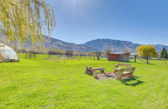 5 Mi to Downtown Logan: Scenic Retreat w/ Patio