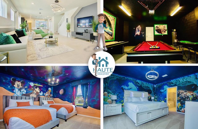 * 5BD-SUITE 5.5BT w/GameRoomFREE-Resort 8mi/Disney