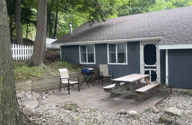 #8 cottage comes with boat docks and shares over 600’ of frontage on Hamlin lake