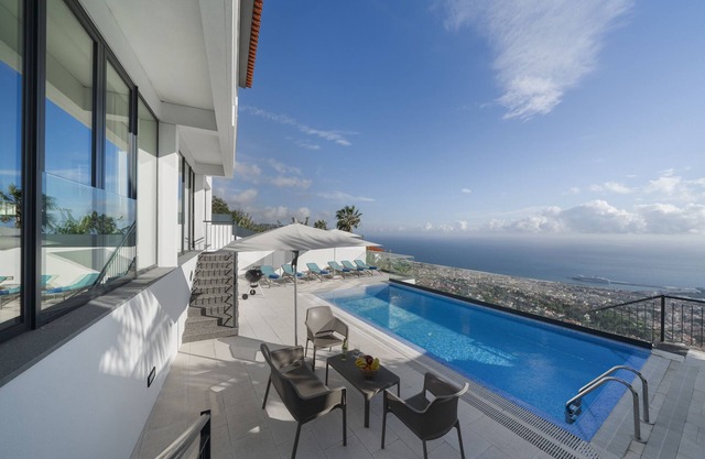 A balcony over Funchal and sea | Monte White House