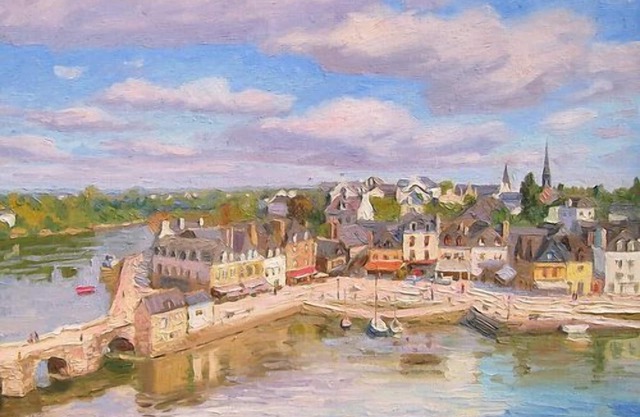 FISHERMANS HAUS IN DER PICTURESQUE PORT OF SAINT GOUSTAN NISCHEN