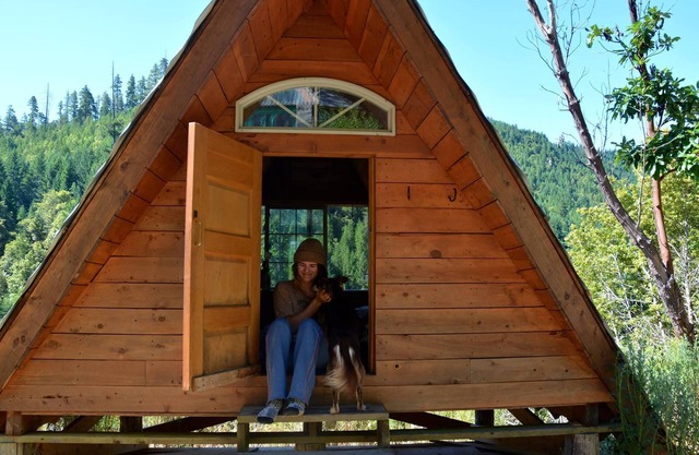 A-Frame, Off-Grid, rustikale Hütte