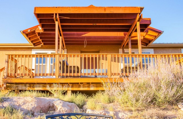 A light-filled home with views of the Jemez