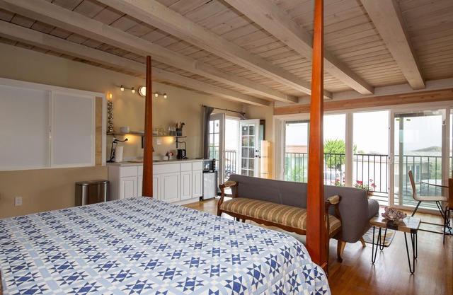 #A Ocean Beach View Studio Penthouse with Hot Tub & Eco Garden