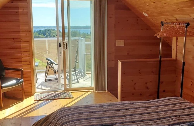 A Private Farmhouse Loft on A Hilltop Overlooking Rolling Hills & The Ocean.