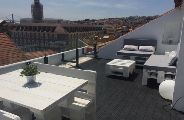 A Terrace on a Topfloor with a View