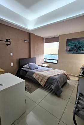 A01 Premium Mini Suite WHITE Cocina Terraza Companies Work Teams 1-2 PAX