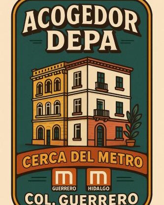 Acogedor departamento cerca del metro guerrero e hidalgo
