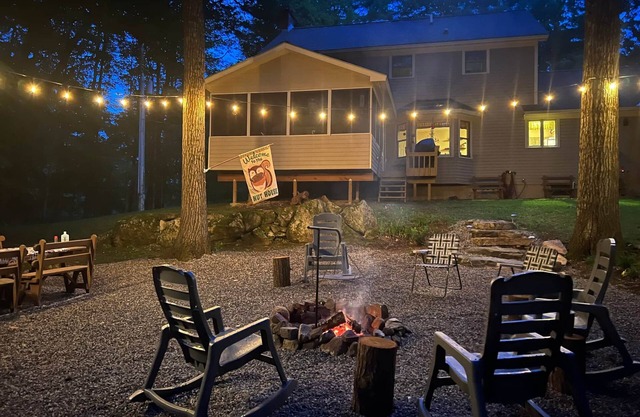 Adirondack Lakefront home with private dock