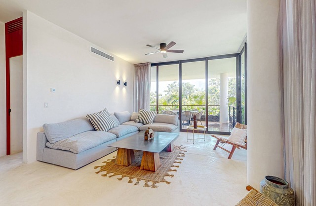 Aldea Zama District apartment with rooftop pool, deck, & fitness center