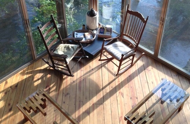 All Glass River House Mit Blick auf den Fluss Edisto