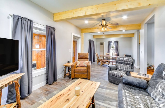 All-Season Seney Home w/ Private Yard & Fire Pit!