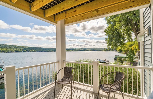 Amazing 180 degree view from the Sunrise Suite on Conesus Lake! Come Enjoy!
