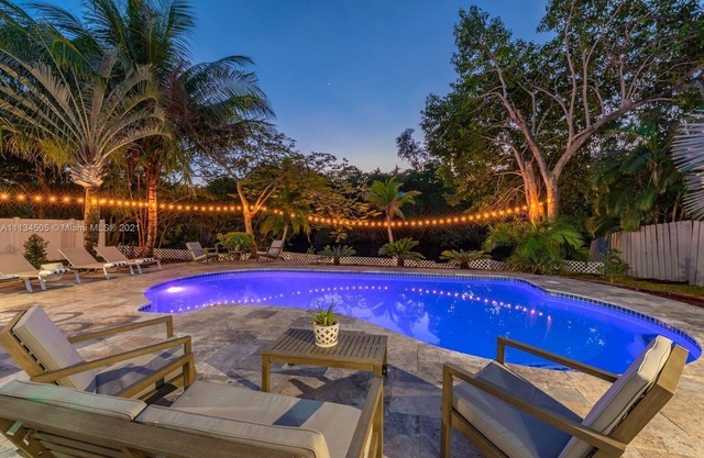 Amazing backyard for Family vacation with heated pool.