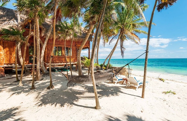 Amazing ECO Palapa at Private Beach in Sian Kaan.