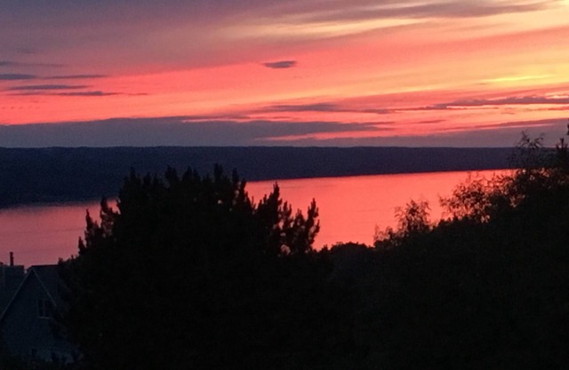 Amazing view of Cayuga Lake