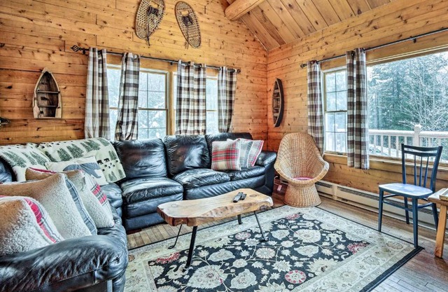 Andover Cabin Retreat with Hot Tub and Fireplace!