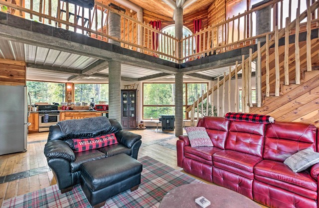 Angel Fire Cabin w/ Deck ~ 2 Mi to Ski & Hiking!