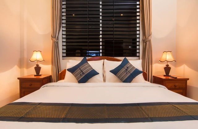 Angkor Sunshine ist eine private Villa im ersten Stock mit 3 Zimmern und großer Sitzecke.